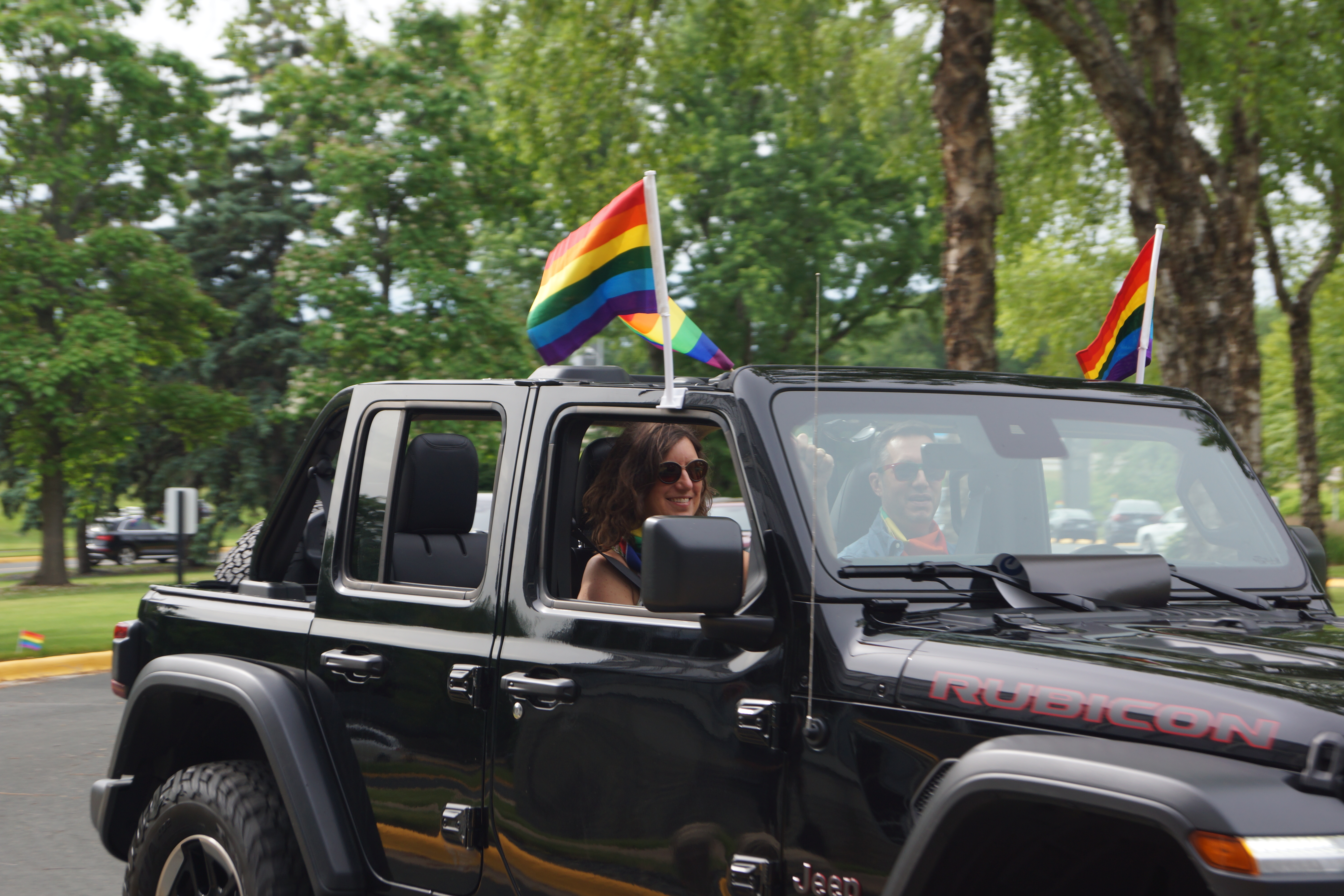 Car driving in Pride Ride